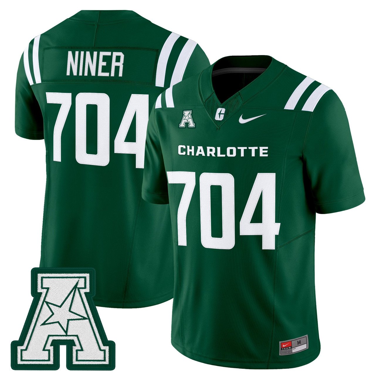 Niner Jersey #704 Charlotte 49ers 2025 Vapor Limited Stitched