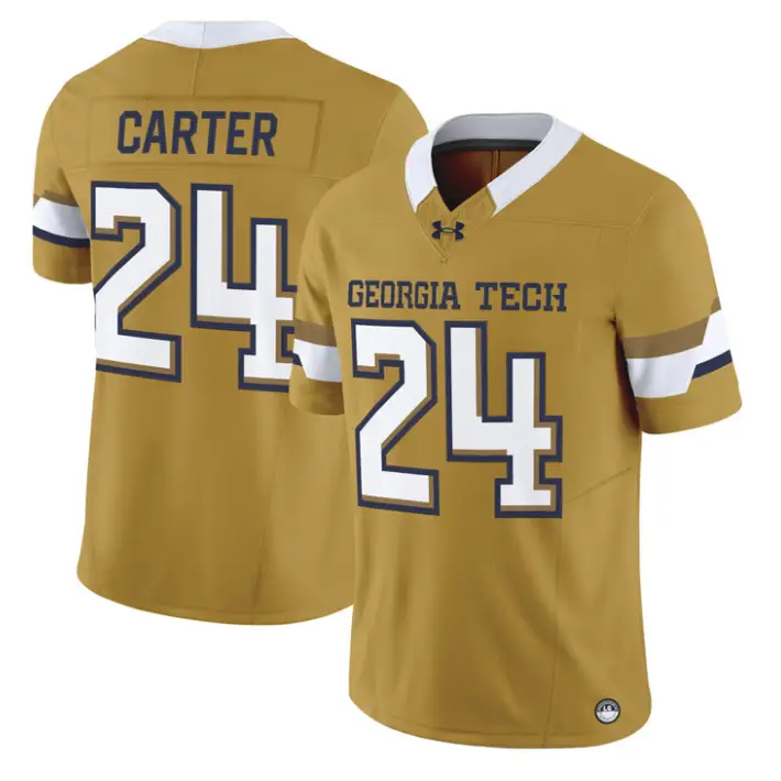Noah Carter Jersey #24 Georgia Tech Yellow Jackets 2026 Limited Stitched