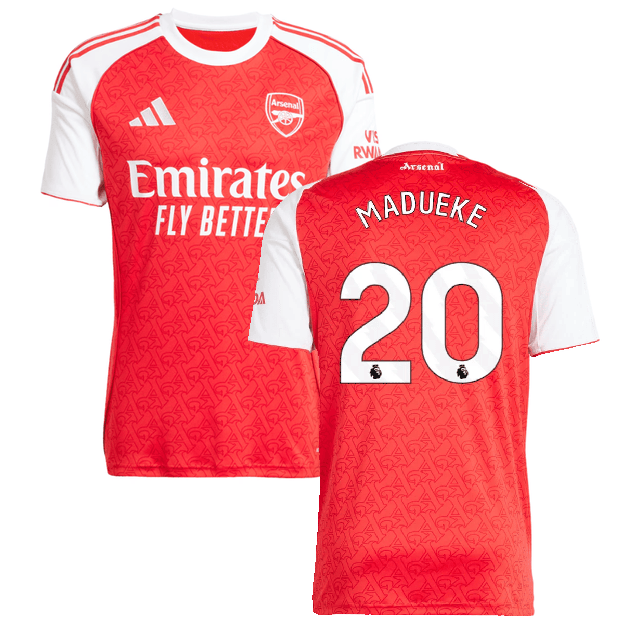 Noni Madueke #20 Arsenal 2025-26 Home Men Jersey – Red