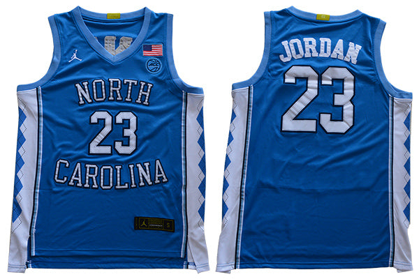 North Carolina Tar Heels #23 Jordan NCAA Basketball Jersey Blue