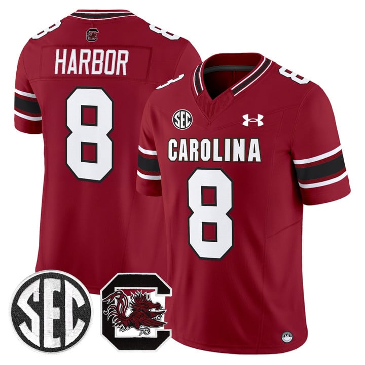 Nyck Harbor Jersey #8 South Carolina Gamecocks 2025 Stitched Garnet