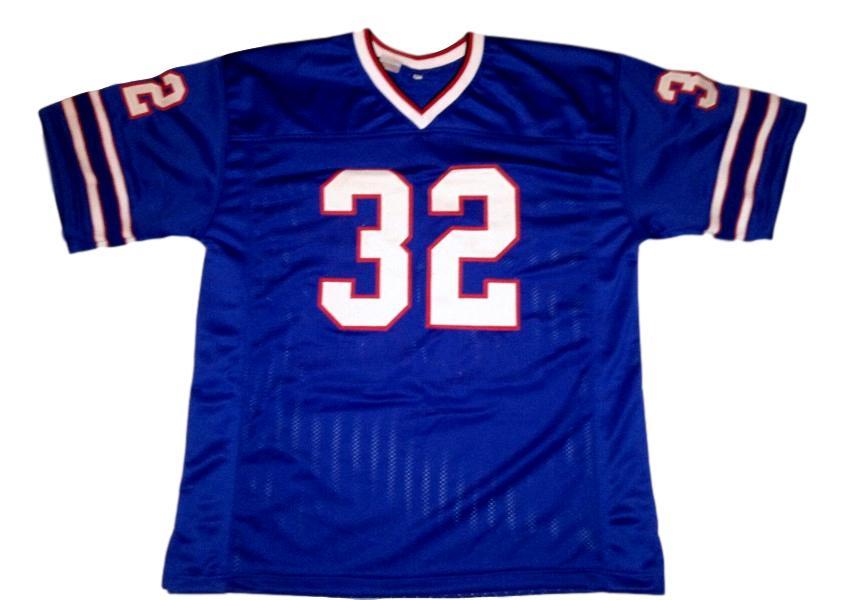 O.J. Simpson CUSTOM STITCHED Unsigned Football Jersey Blue