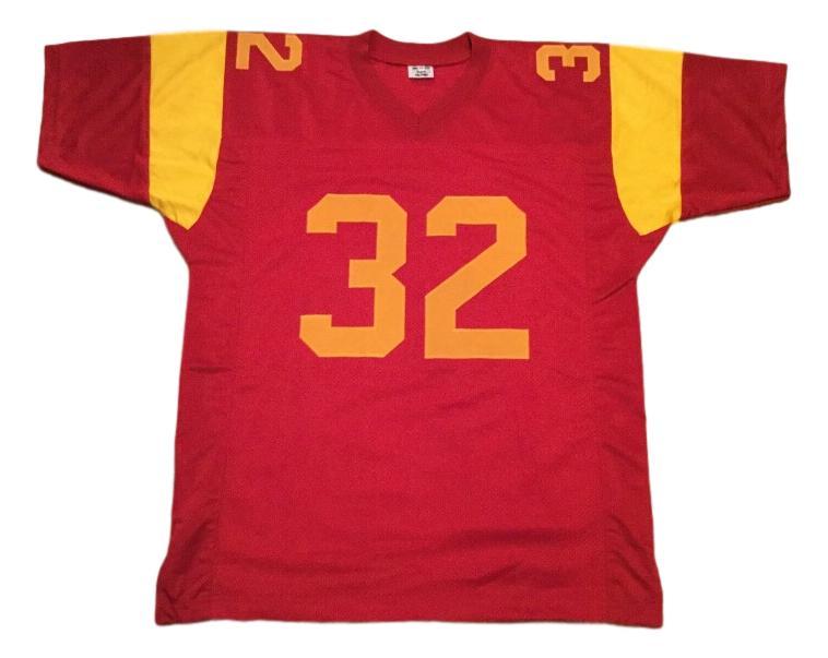O.J. Simpson CUSTOM STITCHED Unsigned Football Jersey Maroon