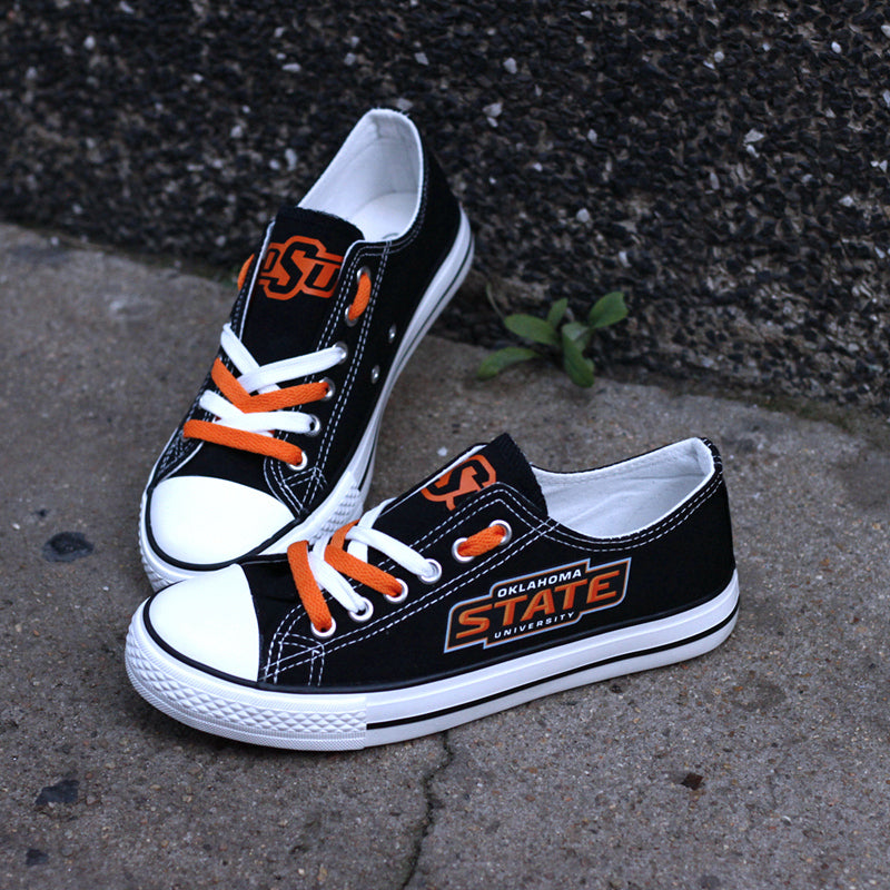 Oklahoma State Cowboys Limited Print NCAA College Students Low Top Canvas Shoes Sport Sneakers