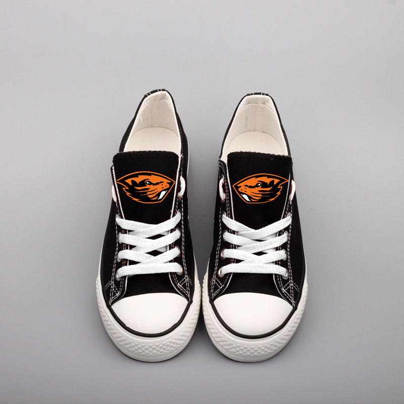 Oregon State Beavers Limited Print NCAA College Students Low Top Canvas Shoes Sport Sneakers