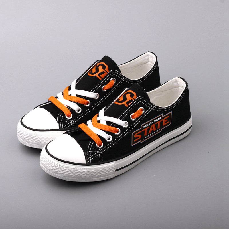 Oklahoma State Cowboys Limited Print NCAA College Students Low Top Canvas Shoes Sport Sneakers