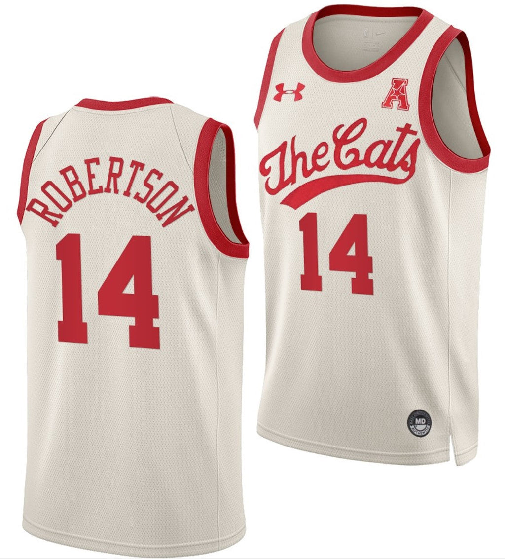 Oscar Robertson Jersey Cincinnati Bearcats College Basketball White Throwback 70s #14