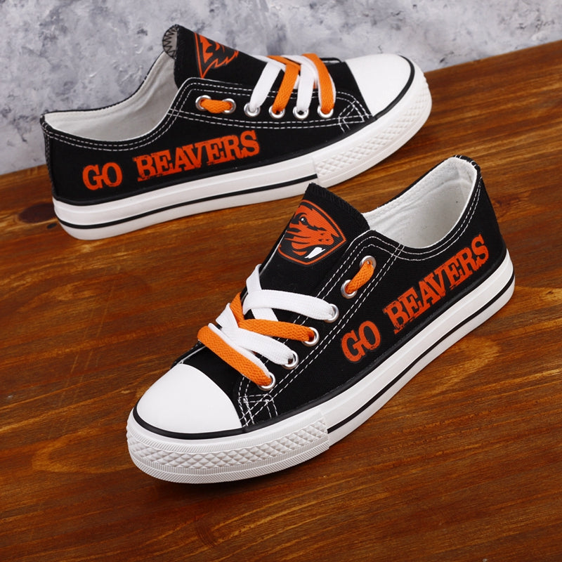 Oregon State Beavers Limited Print NCAA College Students Low Top Canvas Shoes Sport Sneakers 2