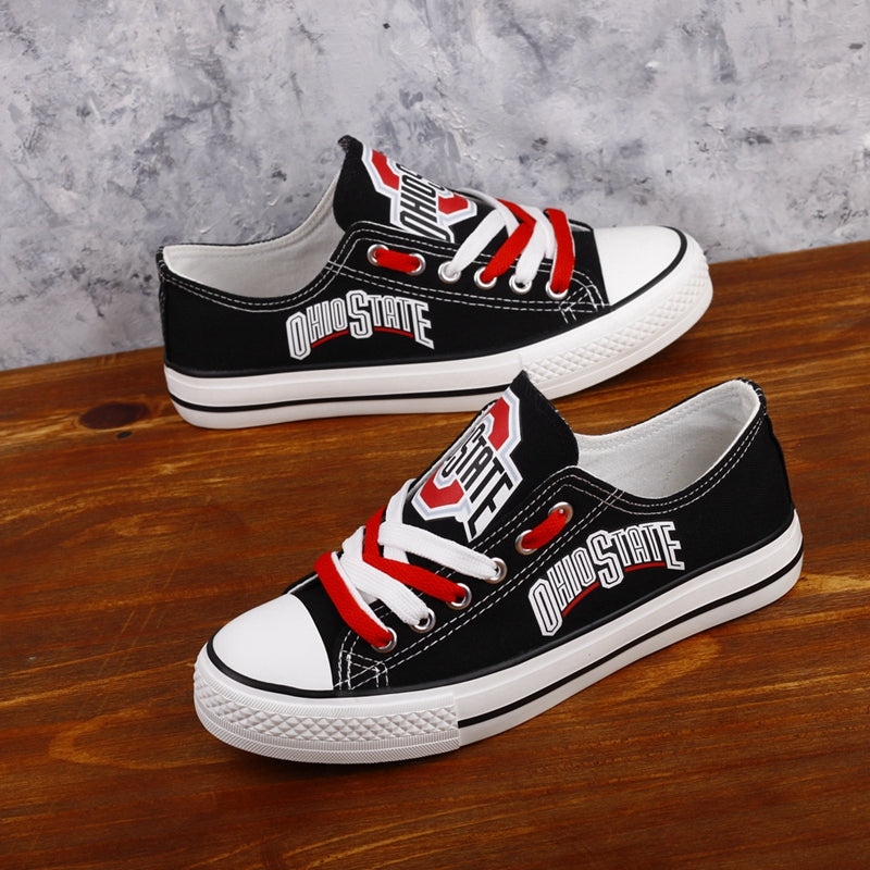 Ohio State Buckeyes Limited Print NCAA College Students Low Top Canvas Shoes Sport Sneakers 1