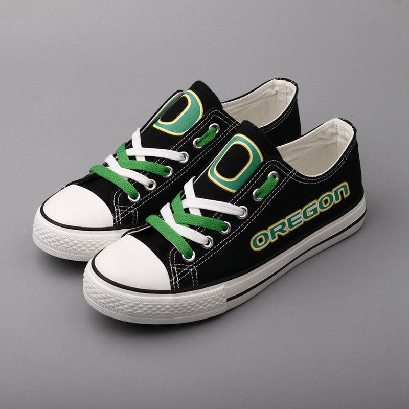 Oregon Ducks Limited Print NCAA College Students Low Top Canvas Shoes Sport Sneakers 1