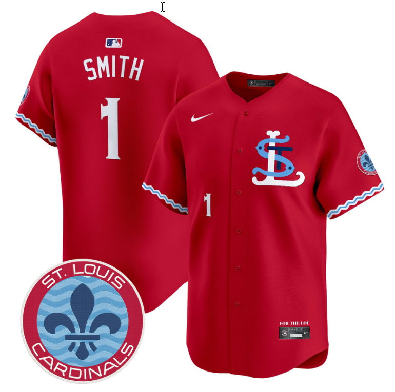 Ozzie Smith Jersey #1 St. Louis Cardinals City Connect Vapor Premier Limited Stitched