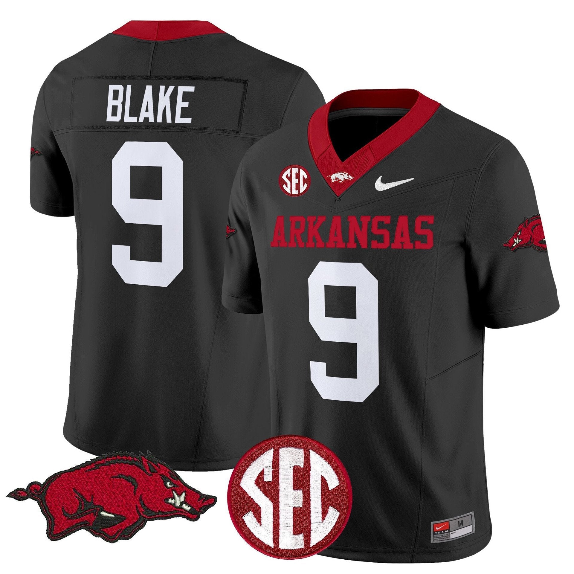 O'Mega Blake Jersey #9 Arkansas Razorbacks Limited Stitched Black