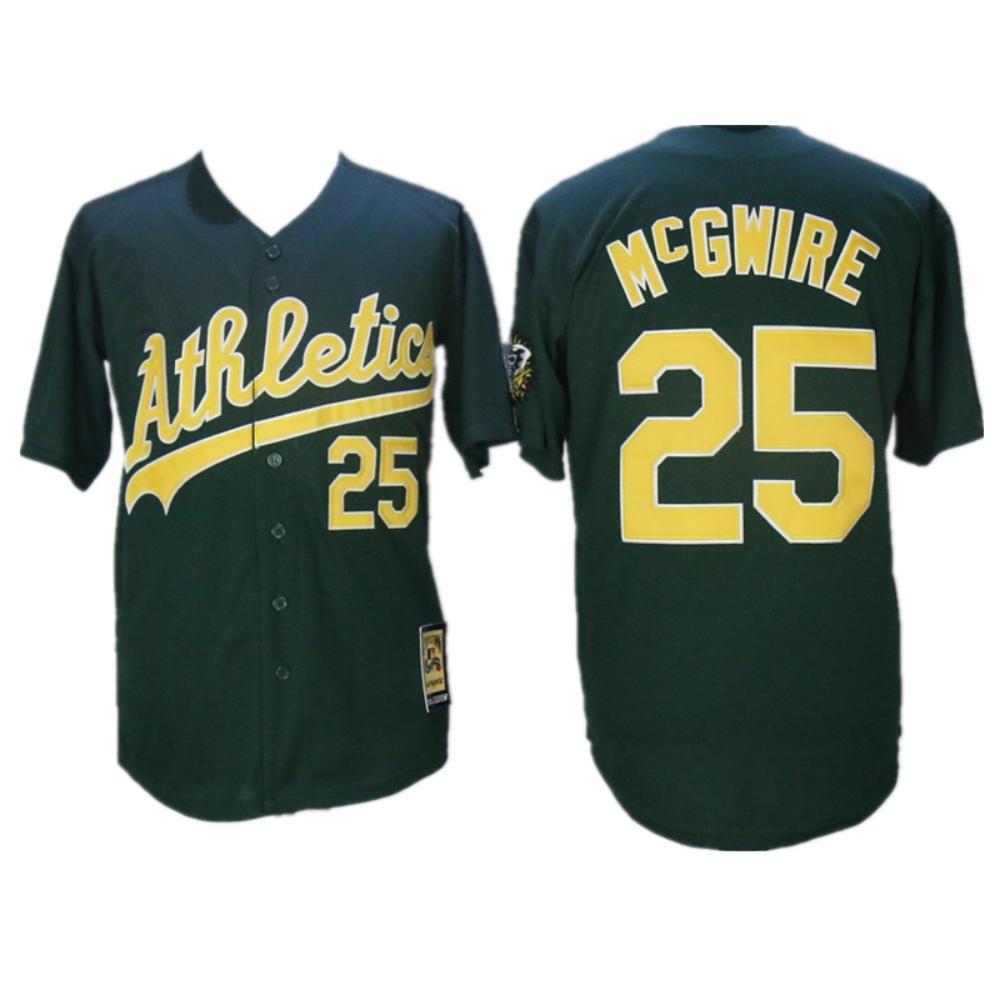 Oakland Athletics Mark McGwire Green Throwback Jersey