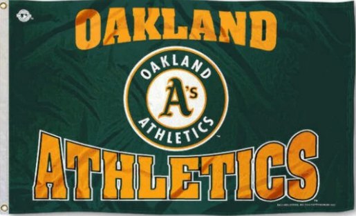 Oakland Athletics Sport Flag 3X5Ft Banner USA Polyester with Brass Grommets