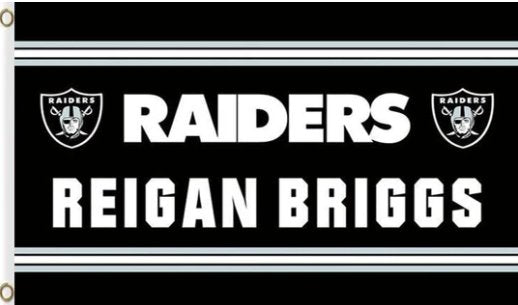 Oakland Raiders Club Logo Sports Flag 3X5 Ft Polyester Banner USA 90x150cm