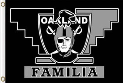 Oakland Raiders FAMILIA Flag 3X5 Ft Polyester Banner USA 90x150cm
