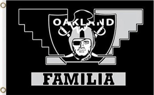 Oakland Raiders Familia Flag 3X5 Polyester Banner USA 90x150cm