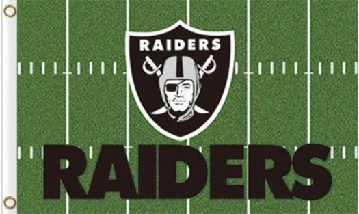 Oakland Raiders Green Flag 3X5 Ft Polyester Banner USA 90x150cm