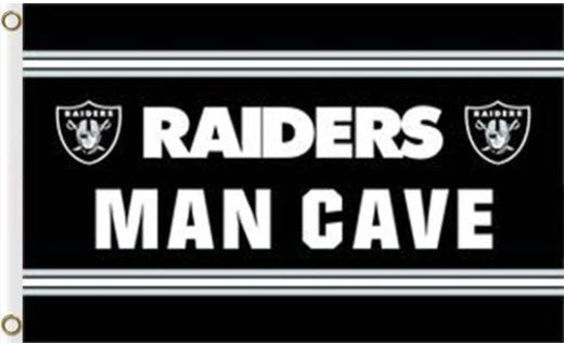 Oakland Raiders MAN CAVE Flag 3X5 Ft Polyester Banner USA 90x150cm