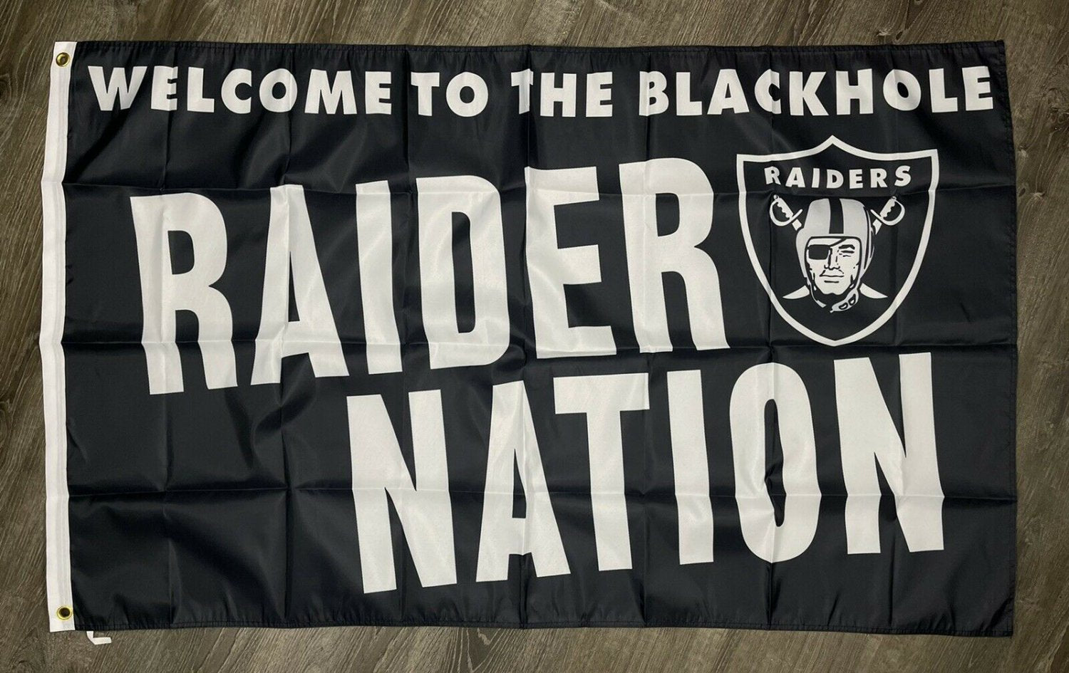Oakland Raiders Nation Flag 3x5 ft Man-Cave Banner Flag The Blackhole