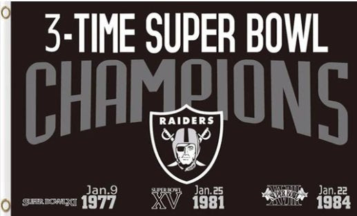 Oakland Raiders National Football Sports Team Flag 3X5 Ft Polyester Banner USA 90x150cm
