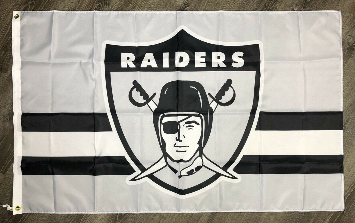 Oakland Raiders Retro Style Man-Cave Flag 3x5 ft Sports Banner Garage
