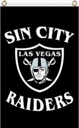 Oakland Raiders Sin City Flag 3X5 Ft Polyester Banner USA 90x150cm