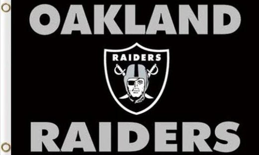 Oakland Raiders Sport US Flag 3X5 Ft Polyester Banner USA 90x150cm