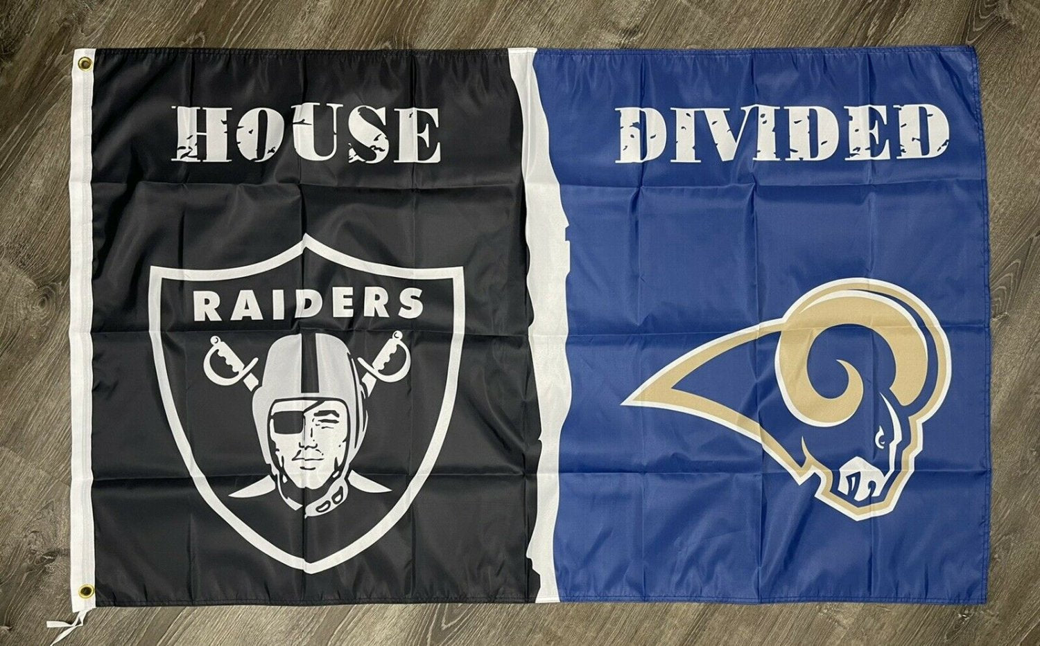 Oakland Raiders vs Los Angeles Rams Flag 3x5 ft Sports Banner Man-Cave New