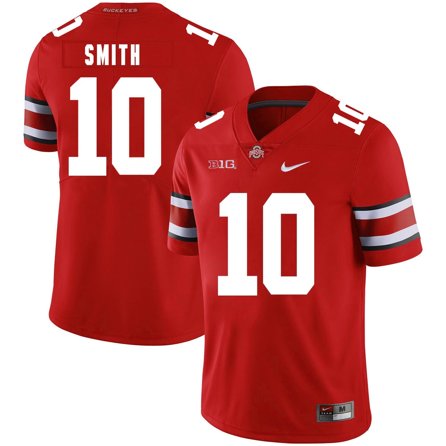 Ohio State Buckeyes #10 Troy Smith Football Jersey Red