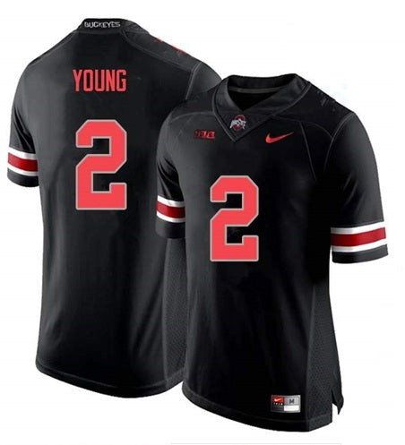 Ohio State Buckeyes #2 Chase Young NCAA College Football Black Jersey