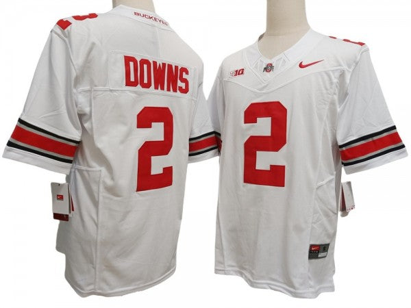 Ohio State Buckeyes #2 White Vapor F.U.S.E. Limited Jersey - Caleb Downs