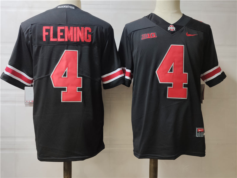 Ohio State Buckeyes #4 Fleming College Football Jersey