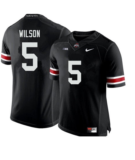 Ohio State Buckeyes #5 Garrett Wilson NCAA Football Jersey Black