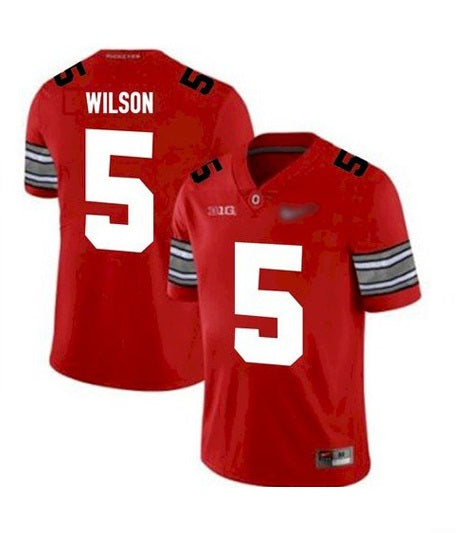 Ohio State Buckeyes #5 Garrett Wilson NCAA Football Jersey Red