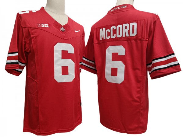 Ohio State Buckeyes #6 Red Vapor F.U.S.E. Limited Jersey - Kyle McCord