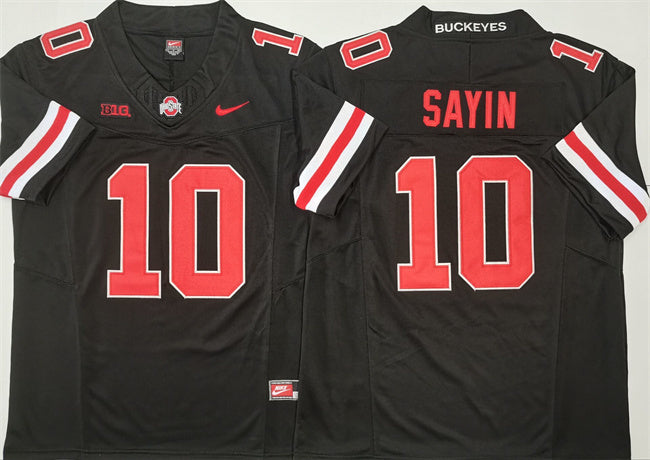 Ohio State Buckeyes #10 Julian Sayin Jersey 2025 F.U.S.E. Football Stitched