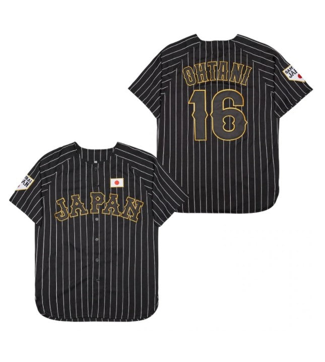 Ohtani Japan National Team Baseball Jersey Black