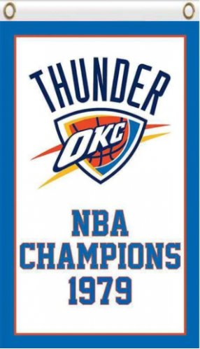 Oklahoma City Thunder Champions Flag 3X5Ft Polyester Banner USA Digital Print