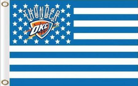 Oklahoma City Thunder Star Flag 3X5Ft Polyester Banner USA Digital Print