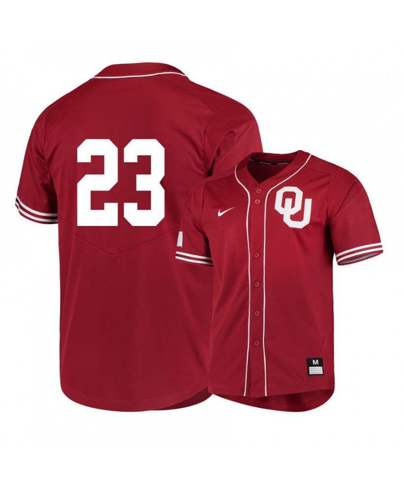 Oklahoma Sooners 23 Jaret Godman Red Elite College Baseball Jersey