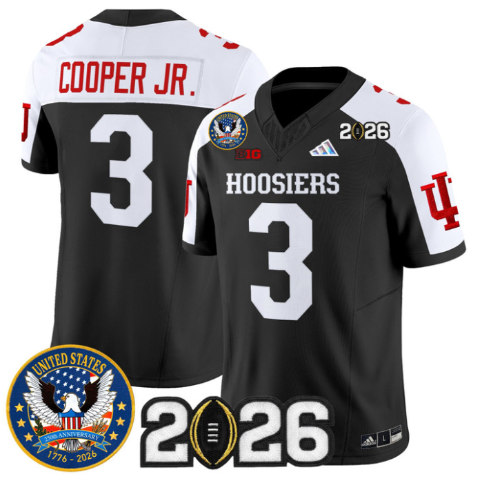 Omar Cooper Jr Jersey #3 Indiana Hoosiers United States 250th 2026 Stitched