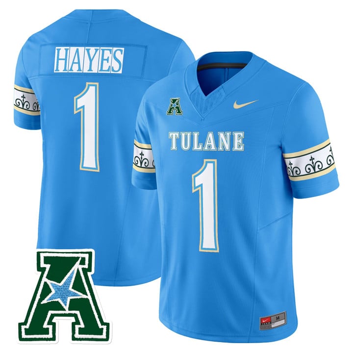 Omari Hayes Jersey #1 Tulane Green Wave 2025 City Edition Stitched