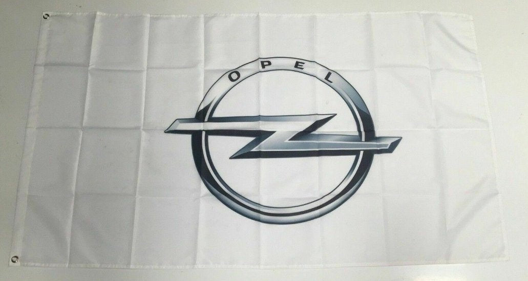 Opel Banner Flag - Car Racing Motors Performance Mechanic Workshop Man Cave 3x5ft