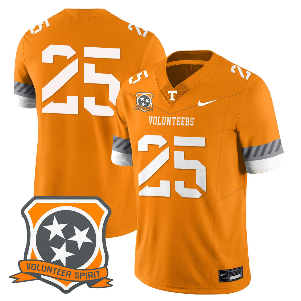Men Tennessee Volunteers Football 2025 Spirit Limited Jersey - All Stitched
