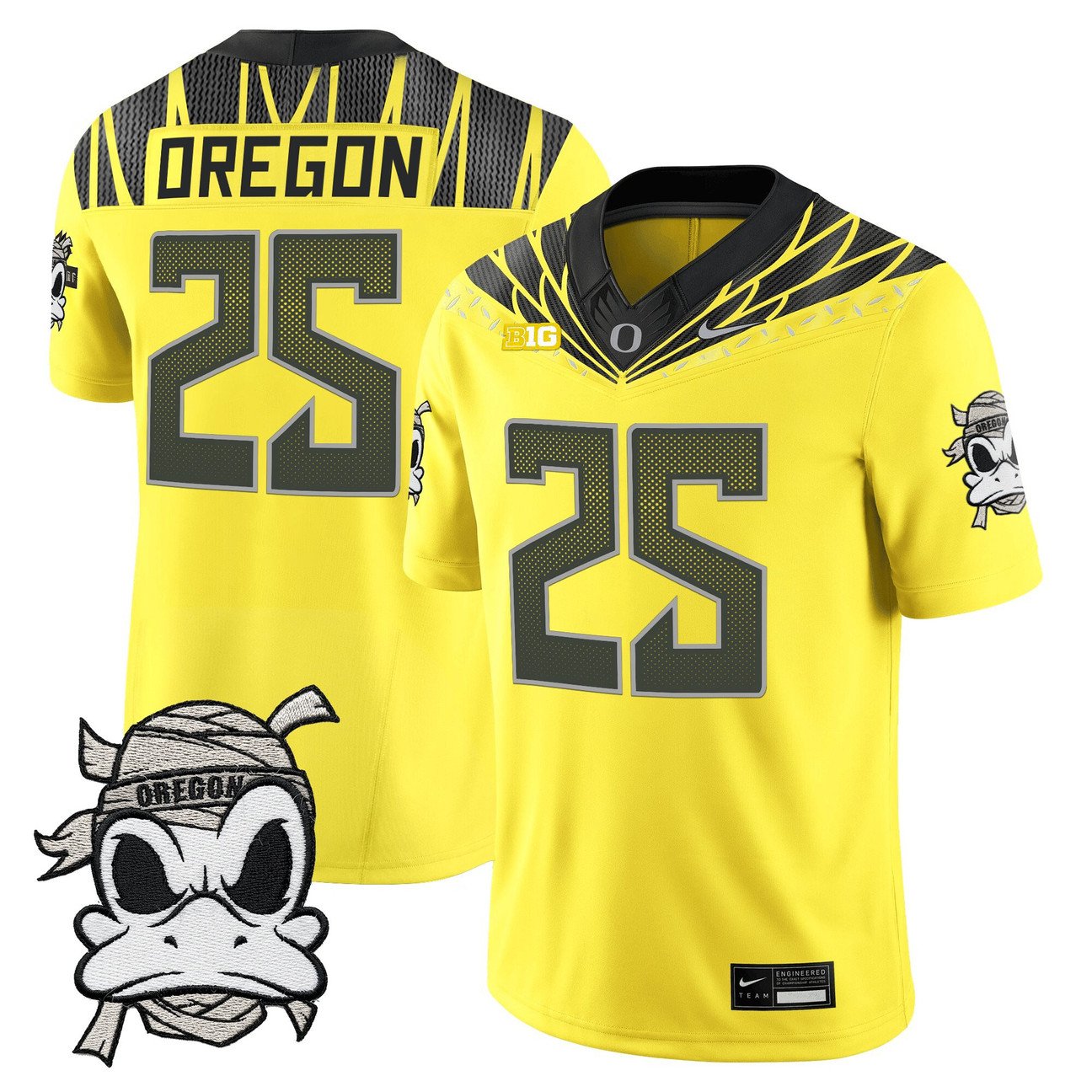Oregon Jersey #25 Oregon Ducks 2025 Mummy Duck Vapor Limited Stitched