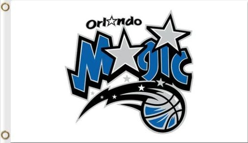Orlando Magic White Flag 3X5Ft Polyester Banner USA Digital Print