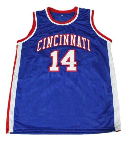 Oscar Robertson Jersey #14 Cincinnati Basketball Sewn Blue