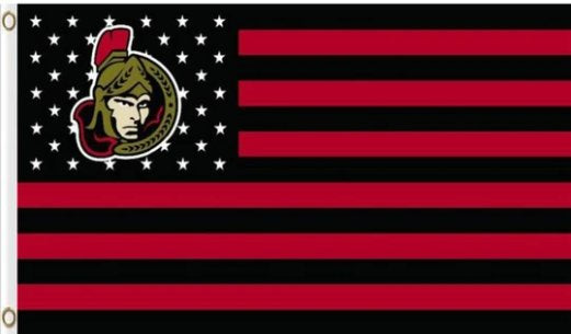 Ottawa Senators Custom Star Flag 3X5Ft Polyester Digital Print Banner USA