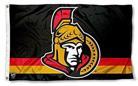 Ottawa Senators Star and Stripes Flag 3X5Ft Polyester Digital Print Banner USA